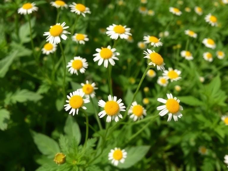 Feverfew backyard plant
