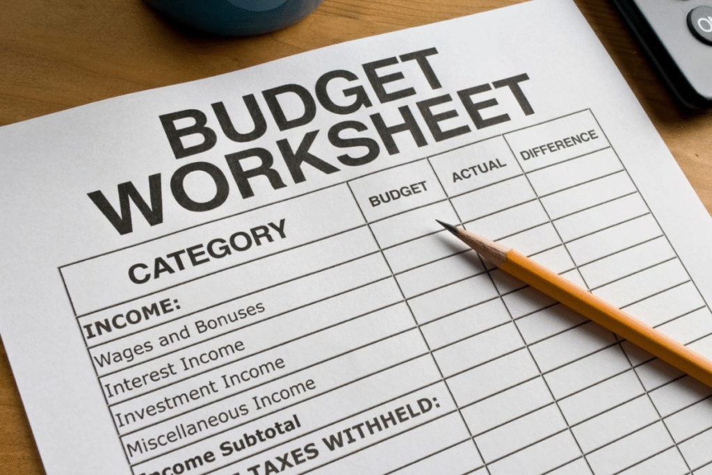 budgeting for saving money