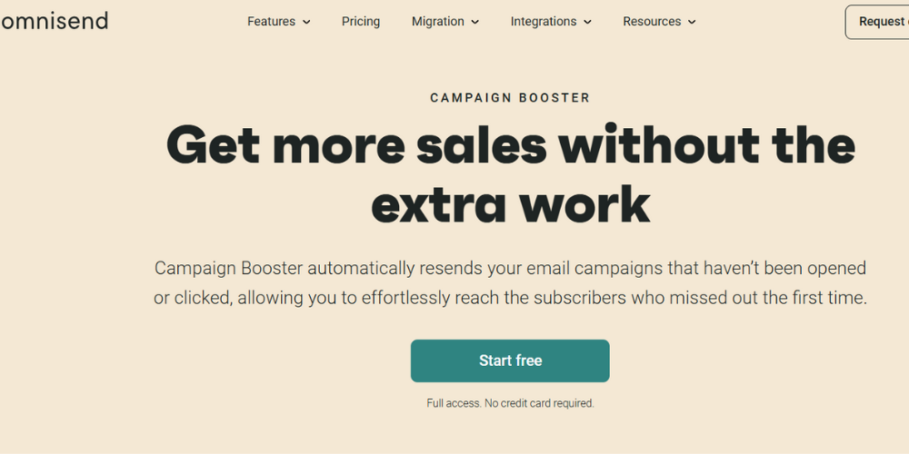 omnisend campaign booster